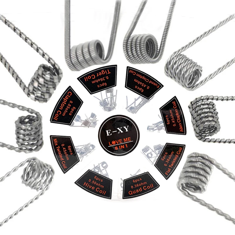 Vmiss 8 в 1 готовая катушка Cl – обзор и цена Clapton Wire Pre Built