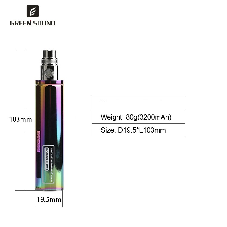 Аккумулятор GS Ego 3 III 3200  – обзор и цена Accessories For Vaping