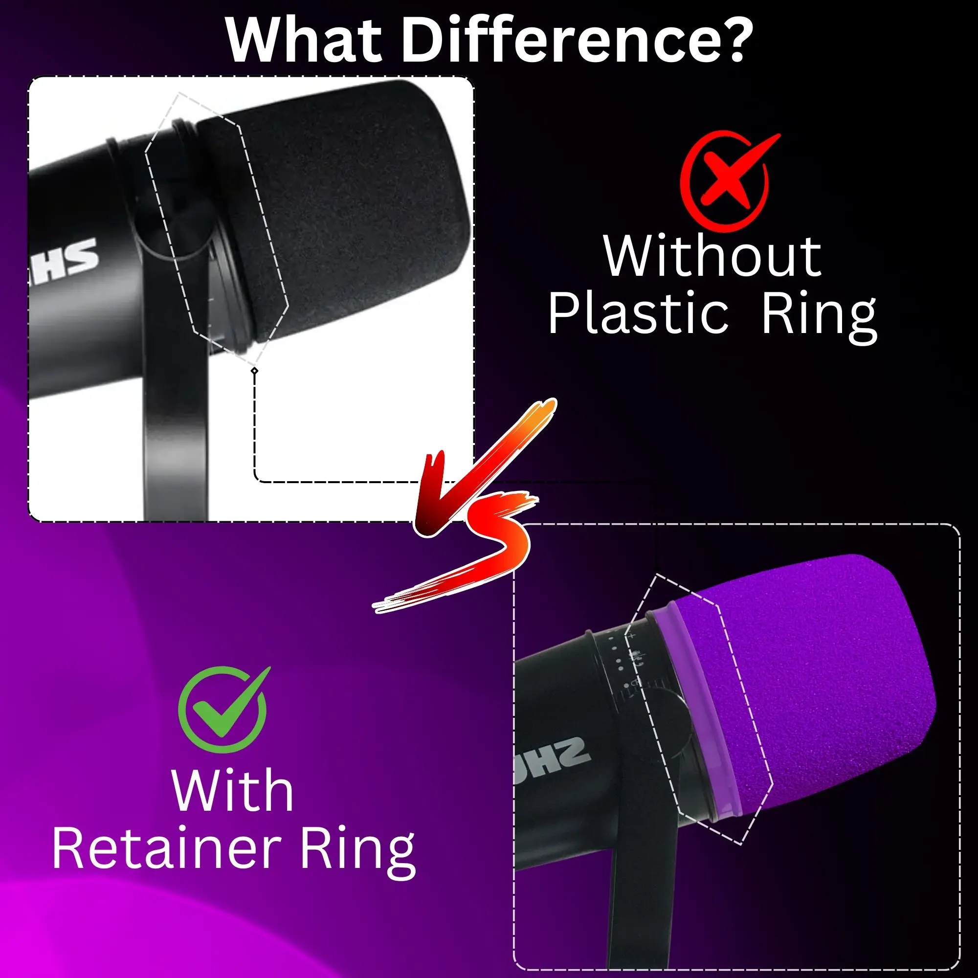 Поролоновая ветрозащита MV7 дл – обзор и цена Shure Mic Sm7B